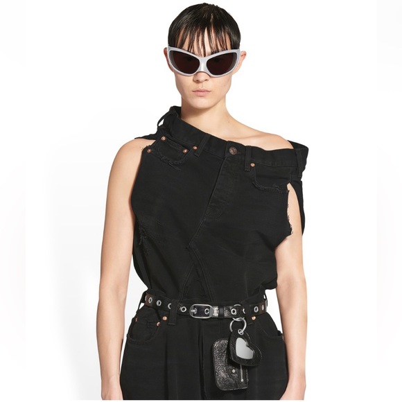 Balenciaga Le Cagole Charm Leather Belt • Brand New • Size 90 (FR) or M/L (US) - Picture 5 of 5